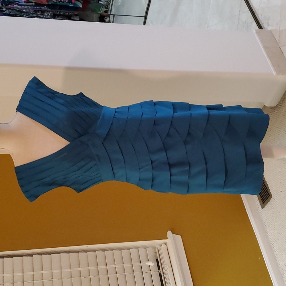 Adrianna papell teal short dress size 14